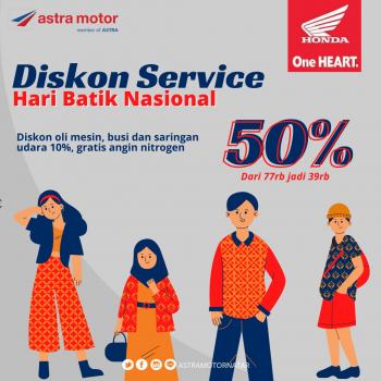 Promo Service Hari Batik Nasional Ekstra Diskon